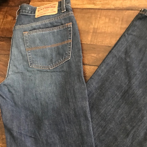 Dark blue precision fit Express jeans - Picture 2 of 2